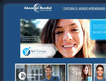 Tablet Screenshot of educacionmundial.com